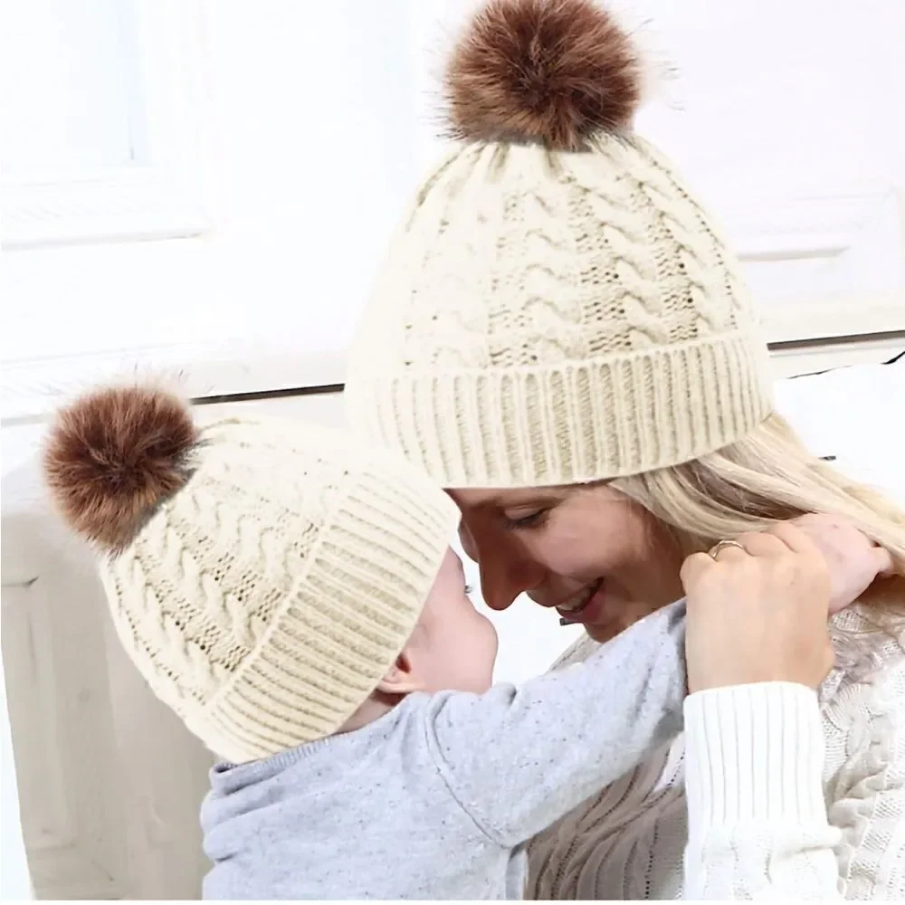 🎀Mom-Baby Beanies Set🎀NEW